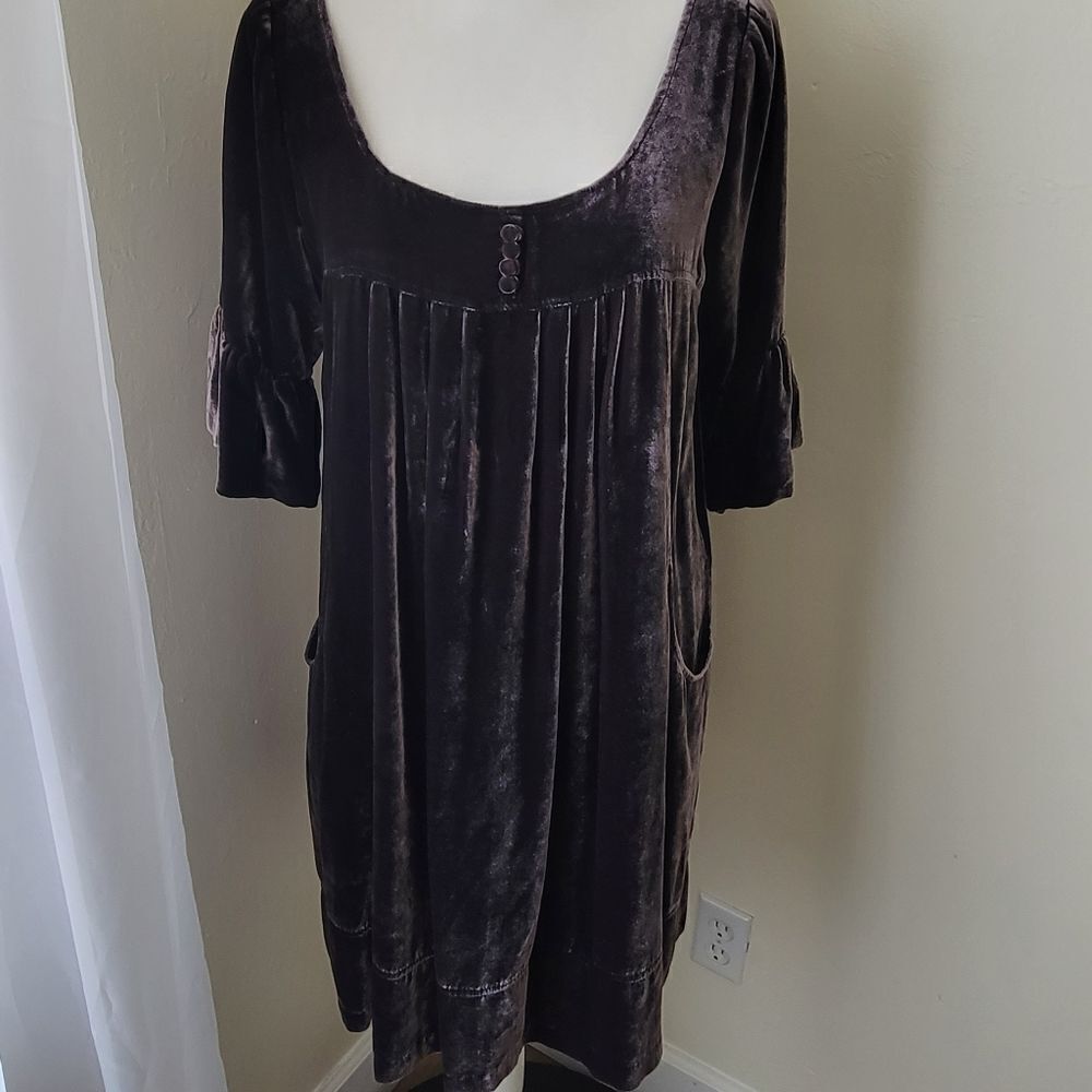 See by Chloe brown velvet dress - Picture 2 of 7